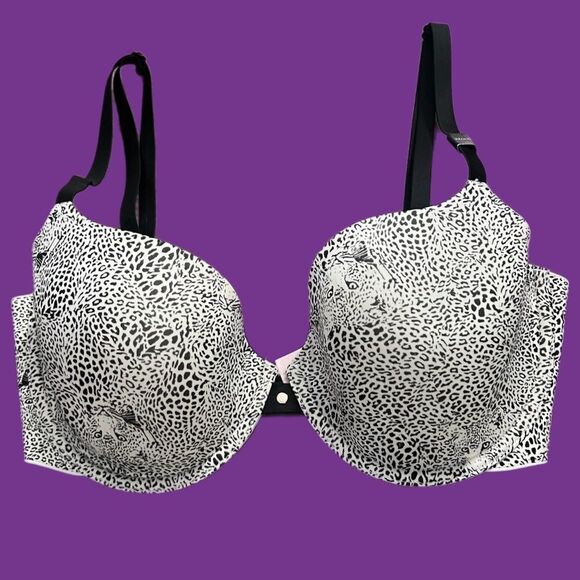 Victoria’s Secret Supersoft Lined Demi animal print Bra 32DDD - Picture 1 of 3